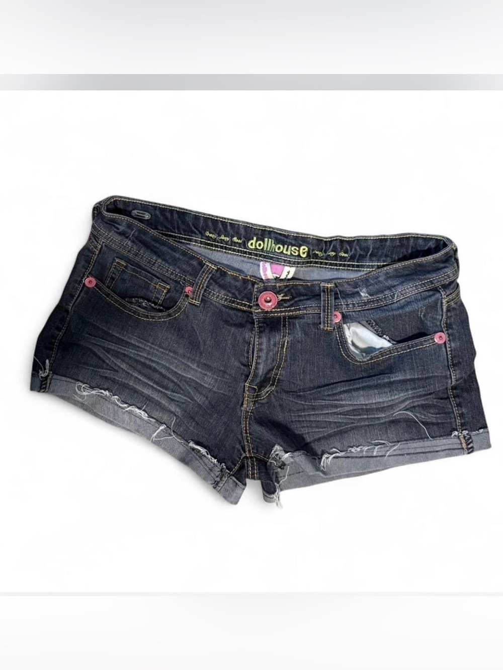 vintage dollhouse denim shorts